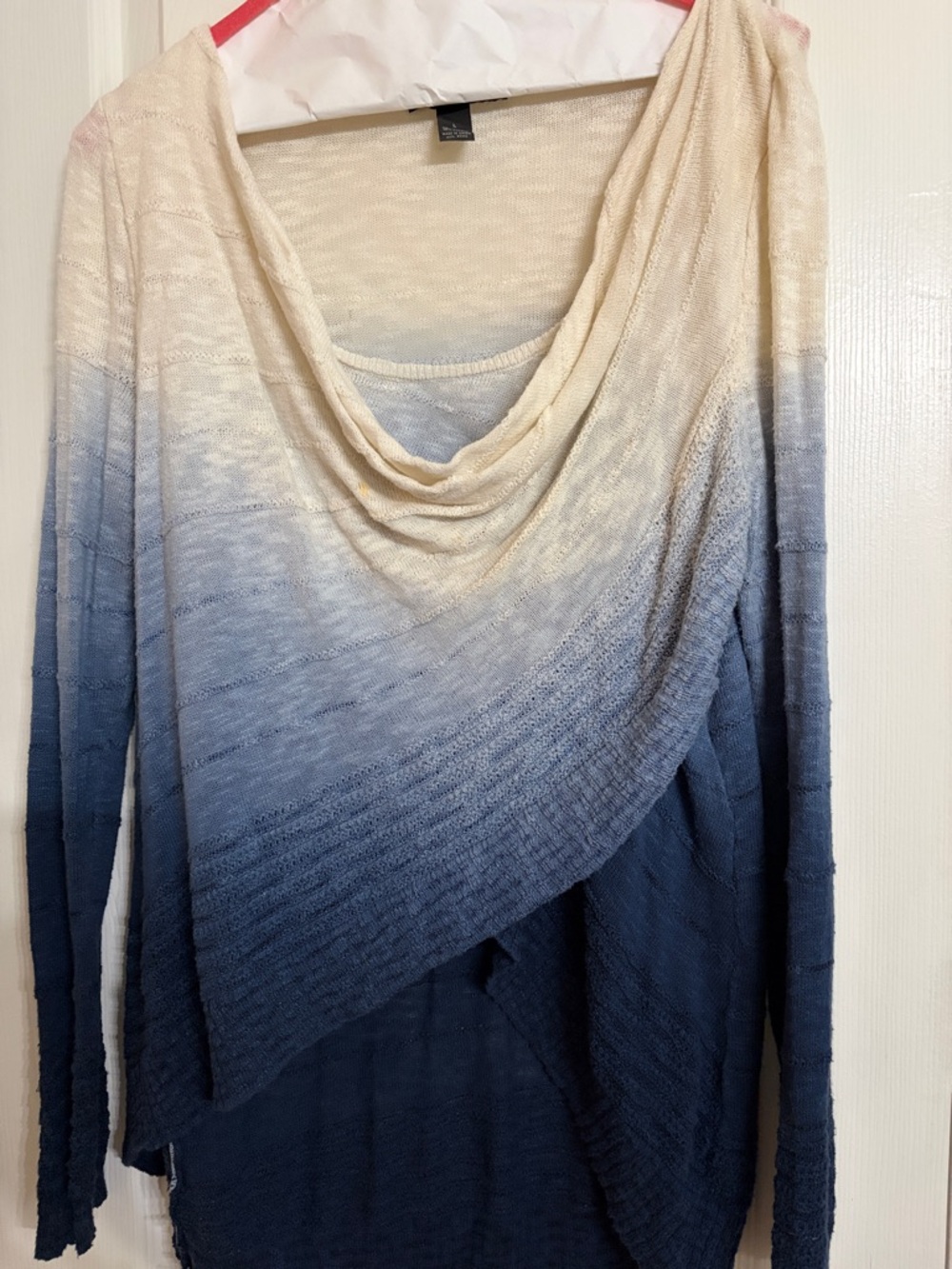 INC International Concepts Cream Knit Top